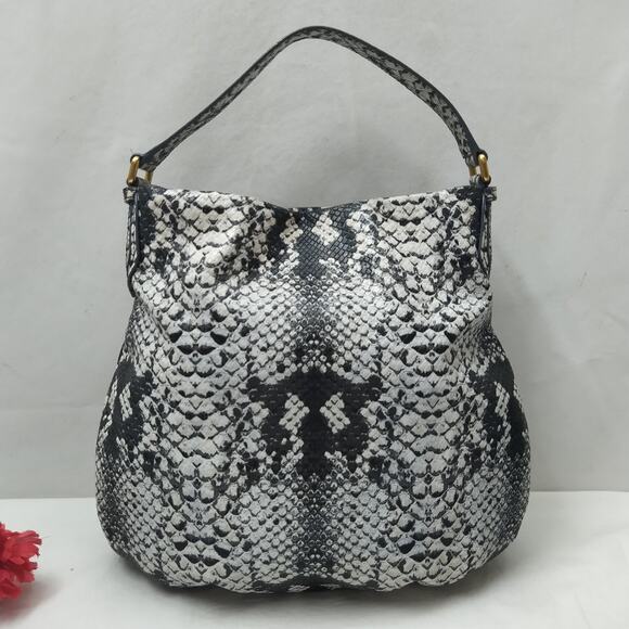 Marc By Marc Jacobs Hillier Snakeskin Embossed Shoulder Bag - Picture 3 of 16